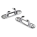 Pair Boating Crome Plated Rope Bow Chocks 1/2 Skene Type 3/4 Cleats 31501. Fixed Price $12.55.