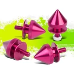 24MM X 28MM Anodized Pink Aluminum Bumper Quick Fastener Spiky Style 4PCS/SET. Fixed Price $12.00.