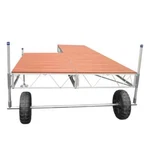 Patriot Docks Roll Patio Boat Lake With Brown Aluminum Decking. Fixed Price $5208.48.