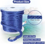 Anchor Rope Braided Line 1/2 Inch 100FT Premium Solid Mfp Boat. Fixed Price $34.50.