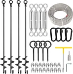 4 Pcs 30" Ground Anchors Heavy Duty Shed Kit With 3/16 Galvanized Cable &. Fixed Price $119.18.