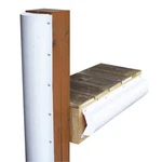 Dock Edge Piling Bumper 6' White One End Capped. Fixed Price $74.69.
