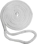 New England Ropes C5050-16-00035 White 1/2" X 35' Double Braid Nylon Dock Line. Fixed Price $59.95.
