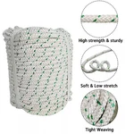 Double Braid Polyester Rope 1544LBS Breaking Strength 3/8" 200' Bull. Fixed Price $38.63.