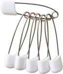 Plastic Safety 2INCH Stainless Steel Pins No Rust, 70PCS, White. Fixed Price $14.60.