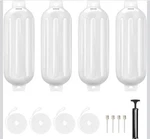 Xgeek Fenders 4 Pack Bumpers Ideal For Pontoon Boats, White, 5.5". Fixed Price $44.99.