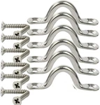 Amarine Made 6 Pack Stainless Steel Bimini Boat Top Pad Eye, Straps,tie Down. Fixed Price $13.99.