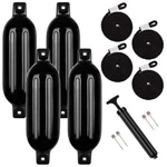 4PCS 8.5"X27" Boat Fenders Ribbed Marine Dock Bumper Vinyl. Fixed Price $62.96.
