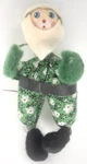 Vintage 1950S Pipe Cleaner Santa Claus Green & White Outfit Mcm Holiday Kitsch. Fixed Price $20.29.