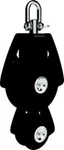 Lewmar 50MM Fiddle Block, Black, 1/4" - 3/8" Line 29925031BK. Fixed Price $60.99.