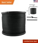 500FT Heavy-duty 1/4" Black Polyester Rope High Strength For All Applications. Fixed Price $134.89.
