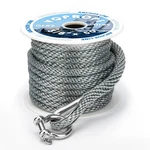 Anchor Line 3/8 Inch 50FT. Grey Double Braided Nylon Mfp Boat Rope ᦁ. Fixed Price $28.61.