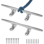 2PK 8INCH Boat Cleat 316 S/s Dock Open Base Rope Fasteners W/ Screws. Fixed Price $38.57.