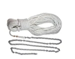 Lewmar 69000332 Anchor Rode 10FT Chain 1/4 G4 With 150FT 1/2 Rope. Fixed Price $296.22.