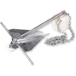 Boat Anchor Kit 8.5LB Fluke Style 150FT Rope 3/8 Chain Galvanized. Fixed Price $76.45.