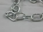 #2 2/0 Welded Steel Lot Of 8 Chains (64 Ft) With Connectors. Fixed Price $40.00.