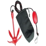 Heavy-duty 4-FLUKE Folding Anchor System With Padded Case For Boating Adventures. Fixed Price $39.19.