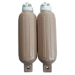 Pack 5-1/2 Inch X 20 Double Eye Tan Inflatable Vinyl Fenders With Lines. Fixed Price $44.35.