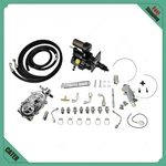 Hydraulic Power Brake Booster Chrome Master Drum Hose Kit Universal Hydro Disc. Fixed Price $425.95.