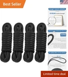 Marine-grade Dock Lines/fender 4 Pack 3/8" X 10' Double Braided Nylon.... Fixed Price $36.27.