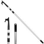 Five Oceans Telescoping Aluminum Boat Hook Extends From 4-1/2 Ft To 12 FO3466. Fixed Price $54.80.