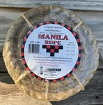 Aamstrand 1/2 50 Natural Fiber Manila Rope Twisted (approx. 338 Lb). Fixed Price $20.00.