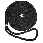New England Ropes 3/8" Double Braid Dock Line - Black 20'. Fixed Price $34.93.
