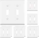 2-GANG Toggle Switch Wall Plates, Standard Size 4.53" X 4.57" Unbreakable Th. Fixed Price $22.99.