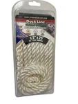 Boater Sports 1/2" X 25' Twisted Strand White Dock Line Part# 52836. Fixed Price $17.95.