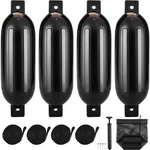New/boat Fenders, 8.5" X 26" Bumpers For Docking, Inflatable Ribbed. Fixed Price $110.60.