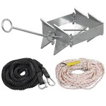 Box Anchor Kit 13LBS/19LBS/25LBS, Boat With 16.5 Feet Elastic Rope & 1.... Fixed Price $214.88.