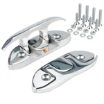 Folding Boat Cleat 41/2 Inch 316 Stainless Steel Flip Up Dock Rope Fastener. Fixed Price $44.91.