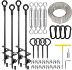 4 Pcs 30" Ground Anchors Heavy Duty Shed Kit With 3/16 Galvanized Cable &. Fixed Price $119.29.