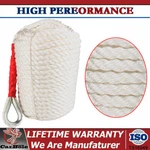 3/4 Inch 200FT Twisted Strand Nylon Anchor Rope Braided Boat Line W/ Thimble. Fixed Price $79.59.