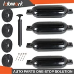 Labwork 4 Ribbed 5.5" X20" Boat Fender Vinyl Bumper Dock Shield Protection Black. Fixed Price $40.61.