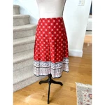 Charter Club Red Nautical Anchor Printed A-line Knee Length Skirt. Fixed Price $31.20.