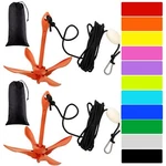 2 Pack Marine Kayak Anchor Kit Grapnel Folding Boat.... Fixed Price $55.40.