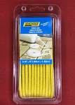 Fender Line Pair 1/4" X 6' Yellow Double Braided Nylon Rope Seachoice 40821. Fixed Price $9.99.