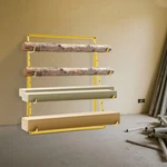 4 Tier Steel Horizontal Lumber Storage Rack Adjustable Cantilever. Fixed Price $162.26.