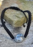 Paracord Charm Bracelet Braided Vtg Friends Hiking Camping Gear Rope Emergency. Fixed Price $16.00.