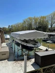 Hewitt 20X100 Gray Vinyl Replacement Boat Lift Canopy Cover. Fixed Price $900.00.