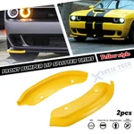 Yellow Front Bumper Corner Edge Guard Trims For Challenger Srt Hellcat 2015-2024. Fixed Price $32.09.