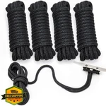 Propeltech 4PK 3/8"X15 Boat Dock Lines Black Nylon. Fixed Price $44.99.