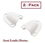 (2) Seachoice White Molded Clam Shell Vents Ventilator Cable Wire Hole Cover (s). Fixed Price $14.88.