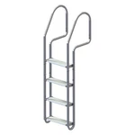 Dock Edge DE2004F 18-1/2 H Aluminum 4-STEP Kwik Release Ladder. Fixed Price $125.00.