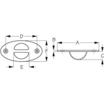 Sea-dog Recessed Anchor Point 316 #076102-1. Fixed Price $36.81.