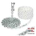 Windlass Anchor Rode Rope/chain, 1/2" Line 100FT With 1/4" Hot-dipped. Fixed Price $158.84.