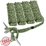 Young Marine 1/2"X15' Nylon Dock Lines 4PK Green/black. Fixed Price $44.99.