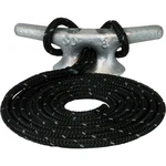 Sea-dog Double Braided Nylon Dock Line 3/8" X 10' Black #302110010BKT-1. Fixed Price $12.46.