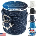 Veithi Anchor Rope 100 Ft X 1/2 Inch Navy Blue, Double Braided Line Wi. Fixed Price $68.99.